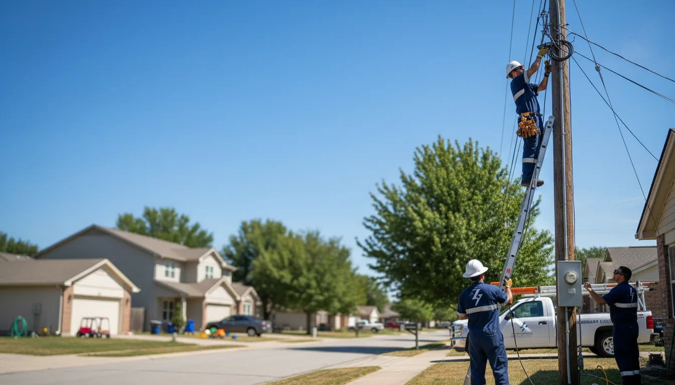 Residential electrician providing installation services in Windsor Heights, IA